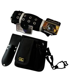 CLC Tool Works & Klein 5 Pc Belt/Pouch Set